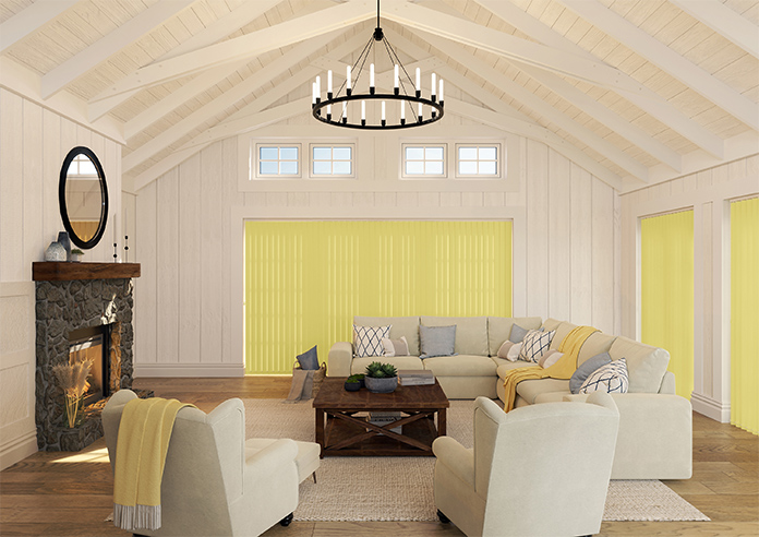 Trinity (Blackout), Daffodil Yellow - Vertical Blind - Image 9